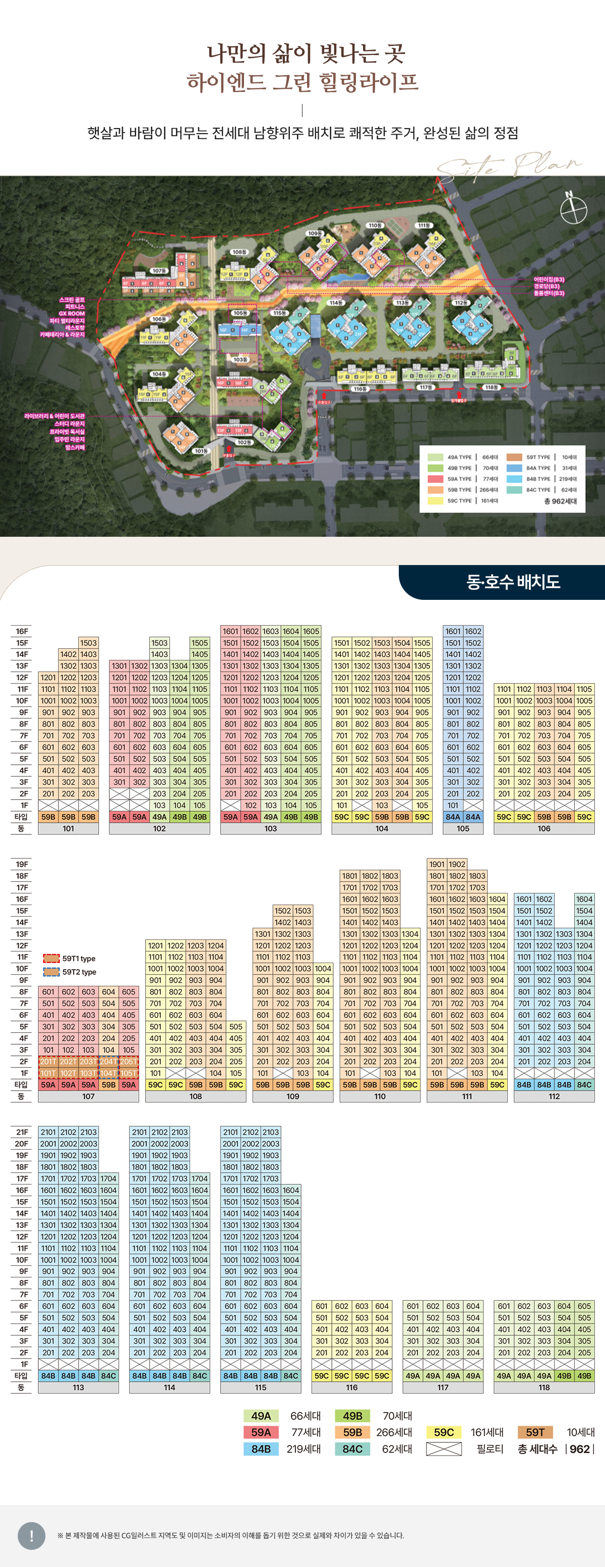 센트나인 등촌역 단지배치도